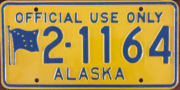 Alaska license plate image