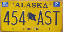 Alaska license plate image