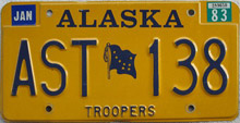 Alaska license plate image