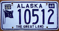 Alaska license plate image