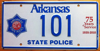 Arkansas license plate image