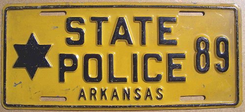 Arkansas license plate image