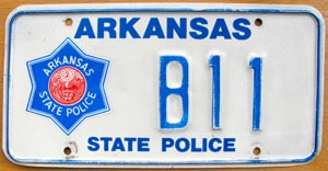 Arkansas license plate image