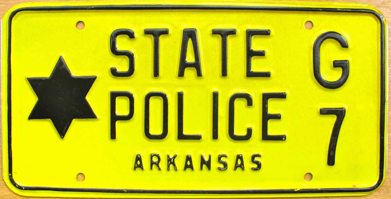 Arkansas license plate image