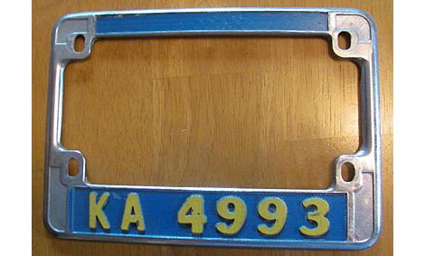 California license plate image