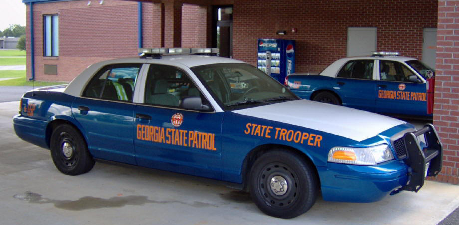 Georgia state police car