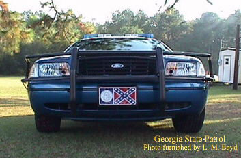 Georgia license plate on car