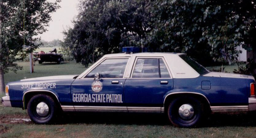 Georgia state police car