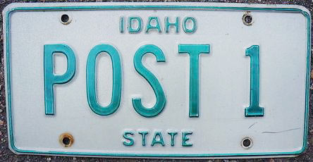 Idaho license plate image