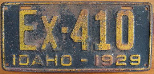 Idaho license plate image