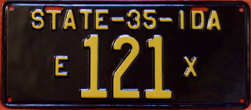 Idaho license plate image