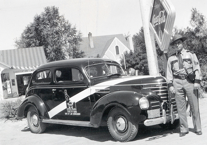 Idaho state police car