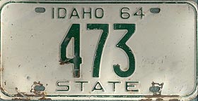 Idaho license plate image