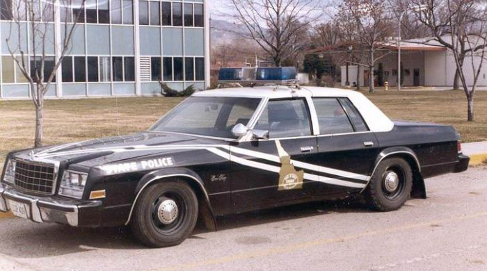 Idaho state police car