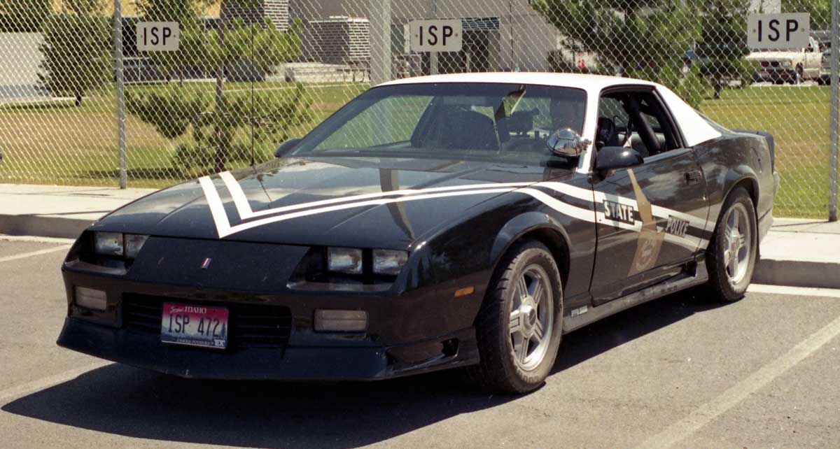 Idaho state police car