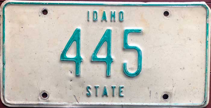 Idaho license plate image