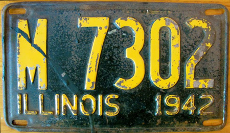 Illinois state police license plate