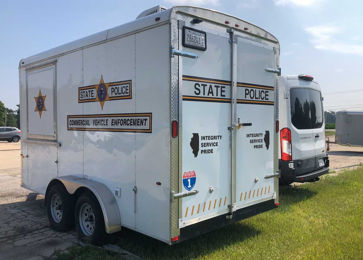 Illinois state police car