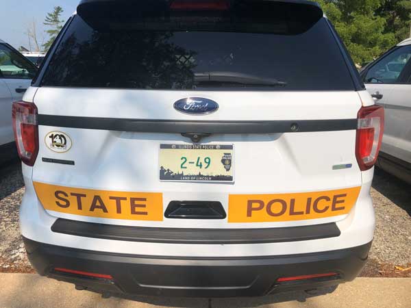 Illinois state police license plate