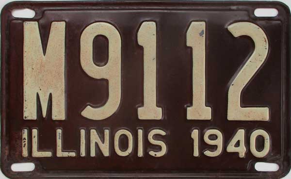 Illinois state police license plate