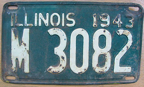 Illinois state police license plate