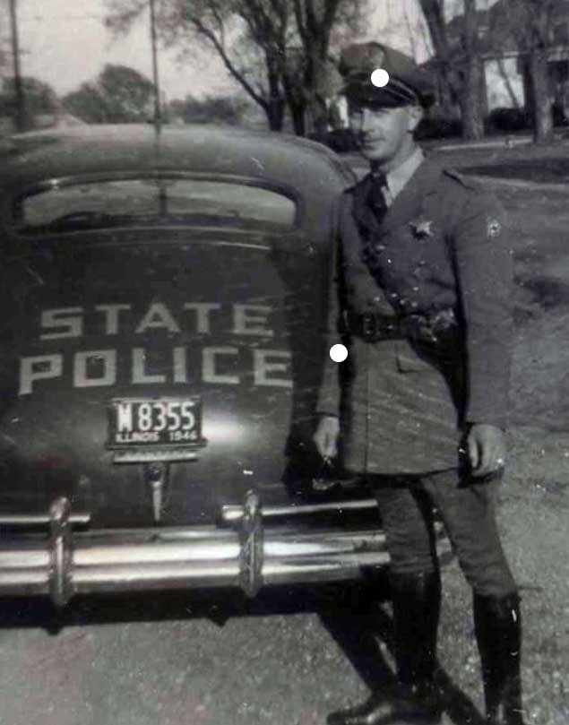 Illinois state police license plate