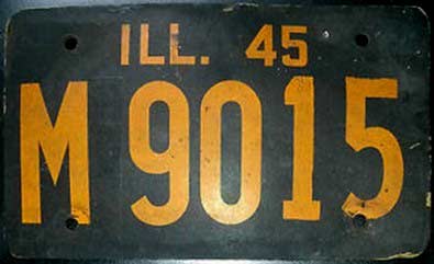 Illinois state police license plate