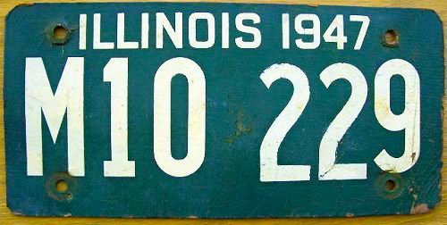 Illinois state police license plate