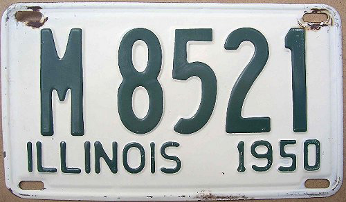 Illinois state police license plate