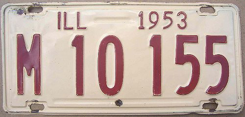 Illinois state police license plate