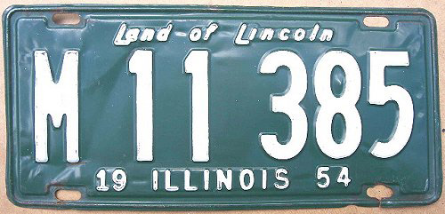 Illinois state police license plate