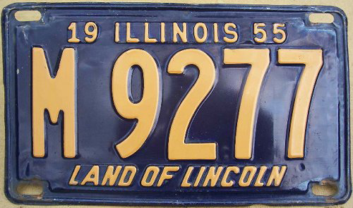 Illinois state police license plate