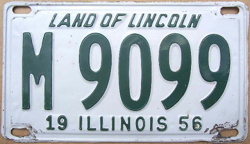 Illinois state police license plate