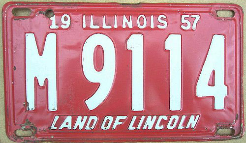 Illinois state police license plate