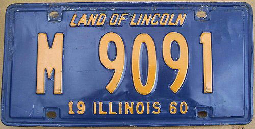 Illinois state police license plate