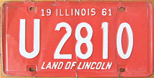 Illinois state police license plate