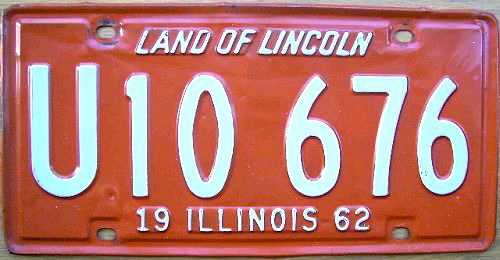 Illinois state police license plate