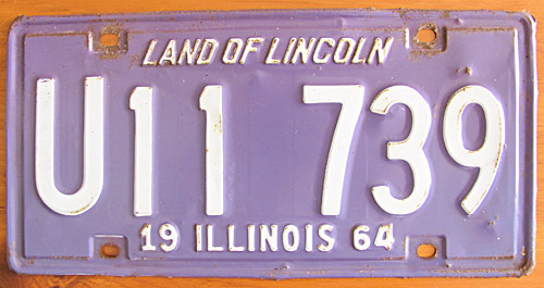 Illinois state police license plate