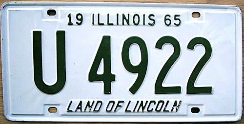 Illinois state police license plate