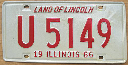 Illinois state police license plate