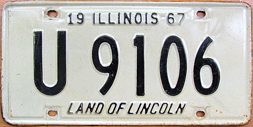 Illinois state police license plate