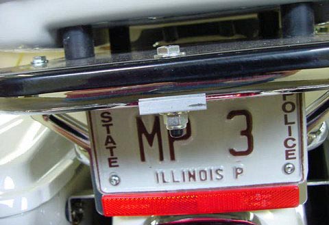 Illinois police license plate