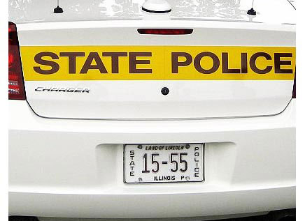 Illinois state police license plate