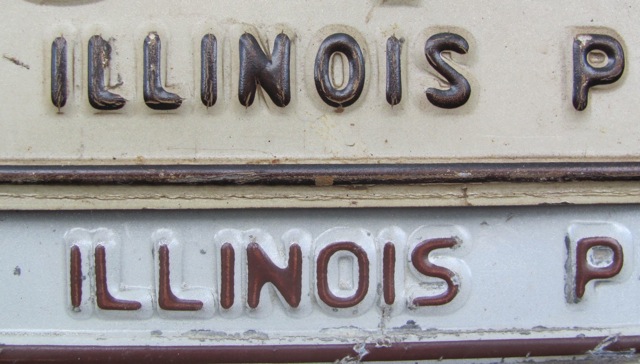 Illinois state police license plate