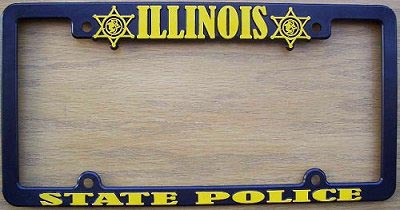 Illinois police license plate