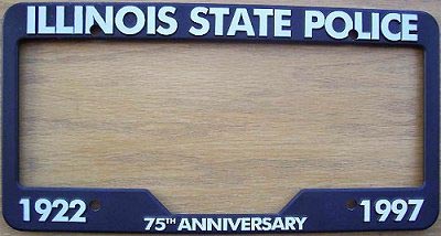 Illinois police license plate