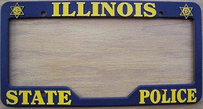 Illinois police license plate