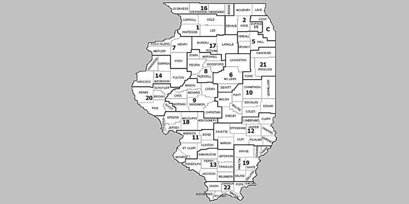 Illinois map