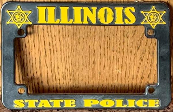 Illinois police license plate