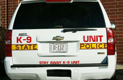 Illinois state police car